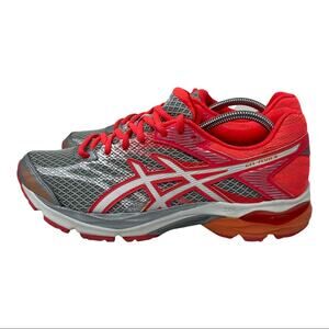 ASICS Gel-Flux 4 In Midgrey White Diva Pink Athletic Running Shoe Womens Size 9